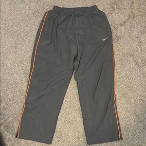 Nike Gray Pants with Orange Accents